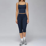 New yoga set 2 pieces gym set Women Long Sleeve Sports Shirts Sports Bra Leggings Suit Fitness Running Workout Suits Tracksuit