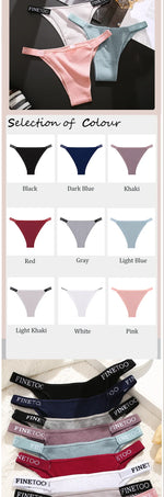 Women Cotton Maillard Brazilian Sexy Panties Breathable Low Waist Female Underwear Soft Solid Color Intimates High Elastic Linge