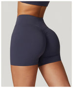Yoga Shorts Women High Waist Workout Shorts Fitness Yoga Tights Lift Butt Fitness Ladies Yoga Gym Running Short Pants Sportswear