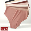 3Pcs/Set Ice Silk Panties Women High Waist Seamless Briefs Breathable Invisible Underwear Soft Stretch Sexy Lingerie XS-XL Panty test