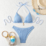 Sexy Blue White Yellow Strings Bikini 2026 Women Swimsuit Female Swimwear Thong Bikinis Set Brazilian Beach Bathing Suit Biquini