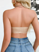 Summer Solid Color Strapless Wireless Women's Bra Bralette Front-Clasp Push up Bra Comfort Unpadded Bras
