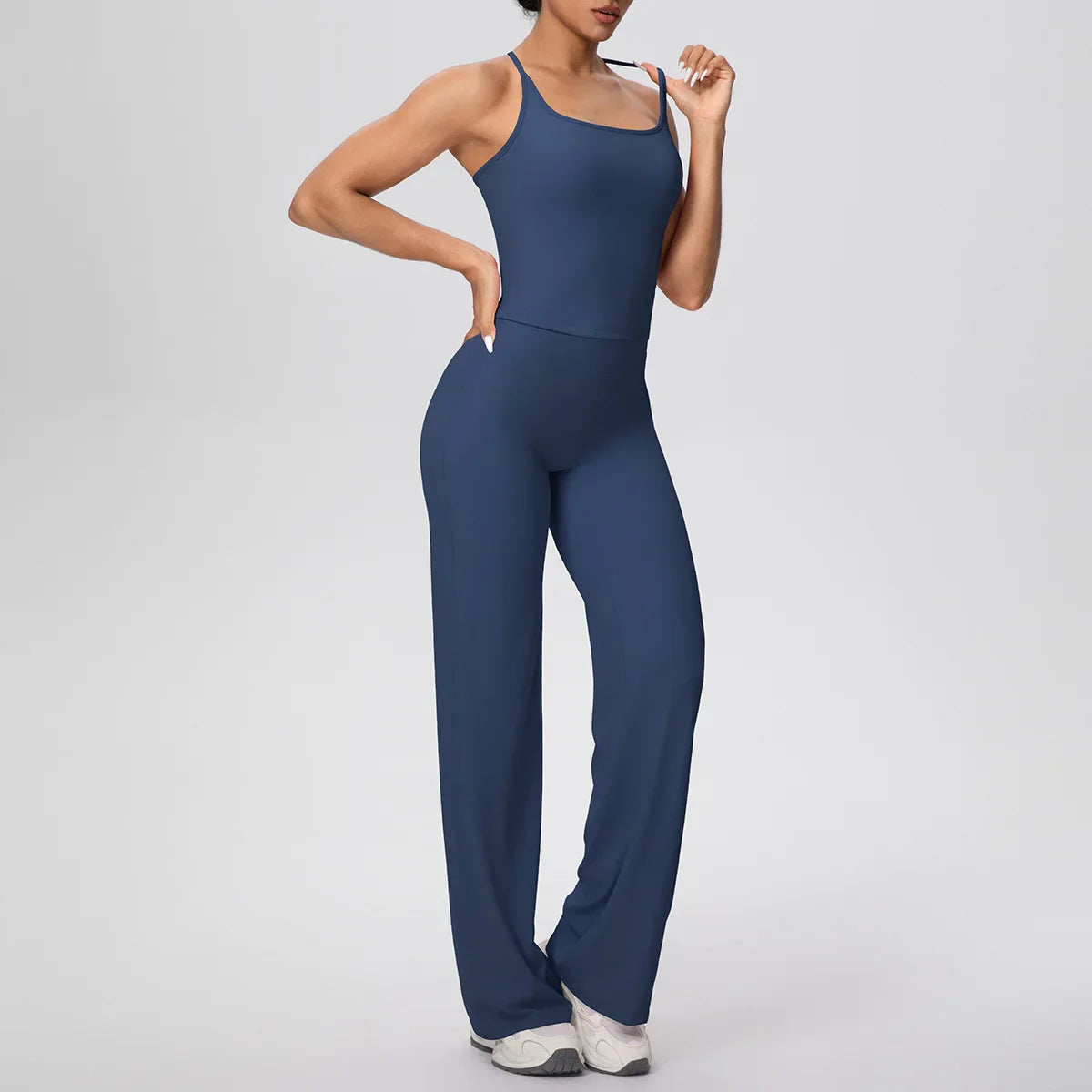 Yoga Set 2PCS Women Tracksuit Nude Feeling Workout Sets Gym Clothes Push Up Fitness Running Sportswear Sport Vest Leggings Suit