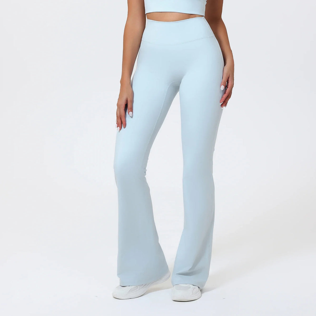 Hearuisavy Summer Woman Workout Flared Pants Leggings Pilates Fitness Trousers High Waist Butt Lifting Yoga Bell-Bottom Pants