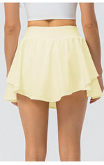 Summer Golf Skirt Women High Waist Running Outdoors Tennis Sport Skirt Pockets Fitness Gym Casual Shorts Athletic Workout Skirts