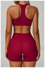 New Sportswear Seamless Yoga Set Gym Clothes Sportswear Long sleeved jacket Women Fitness Set Tracksuits Sports Bra Gym Leggings