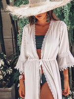 Crochet White Knitted Beach Cover Up Dress Tunic Long Pareos Bikinis Cover Ups Swim Cover Up Robe Plage Beachwear