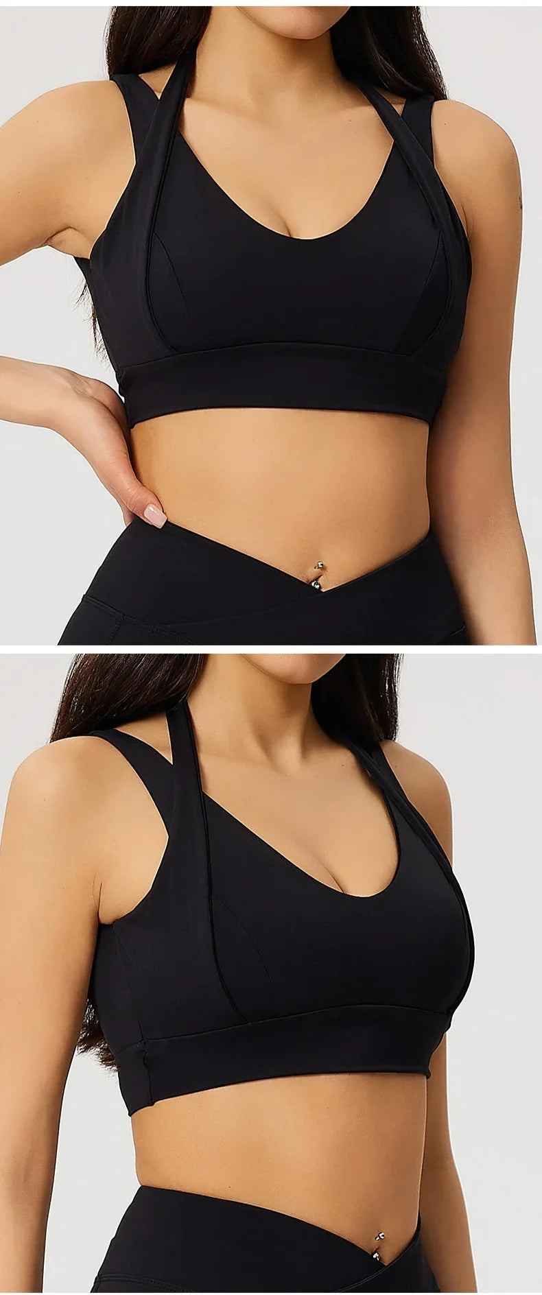 High Strength Gym Top Women Sports Bra Running Back Cross Yoga Bra Breathable Sports Underwear Women Fitness Workout Top Women