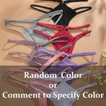 2PCS Women Sexy Cotton Panties Two Belts Hollow Out G-String Thongs Breathable Underwear for Female Solid Color Lingerie S-XL