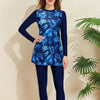 Print Muslim Modest Swimwear Women Swimsuit Burkini Sets Full Cover Islamic Long Sleeve Swimming Suit For Woman Bathing Suits test