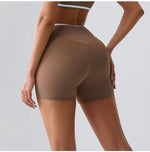 Sports Shorts Cross Waist Women Shorts Women Cycling Jogging Fitness High Waist Push Up Gym Shorts Leggings Women Yoga Clothing