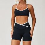 Sportswear Woman Gym Sports Bra Shorts Leggings 2 Piece Set Workout Naked Feeling Seamless Female Fitness Clothing Tracksuits