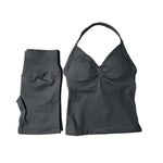 NCLAGEN Yoga Sets Women Gym Clothes ongline Strappy Top Shorts Activewear Sports 2 Piece Fitness Suit Running Workout Sportwear