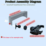Car Phone Holder For Mercedes-Benz V-Class EQV 2024 2025 Navigation Screen Bracket Wireless Charger Stand Base Auto Accessories
