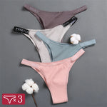3Pcs/Set Cotton Panties Women Letter Belt Lace Sexy Briefs Seamless Low Rise Underwear Ladies M-XL Underwear Girls Lingerie New