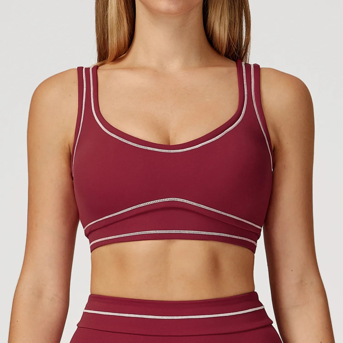 Women Shockproof Sports Bra Gym Fitness Running Yoga Vest Female Integrated Pilates Training Workout Breathable Sports Underwear