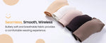 Women's Seamless Underwear 3/4 Cup and Thin Molded Cup Bra Wire-free Shaping Underwear Comfortable and Breathable Push Up