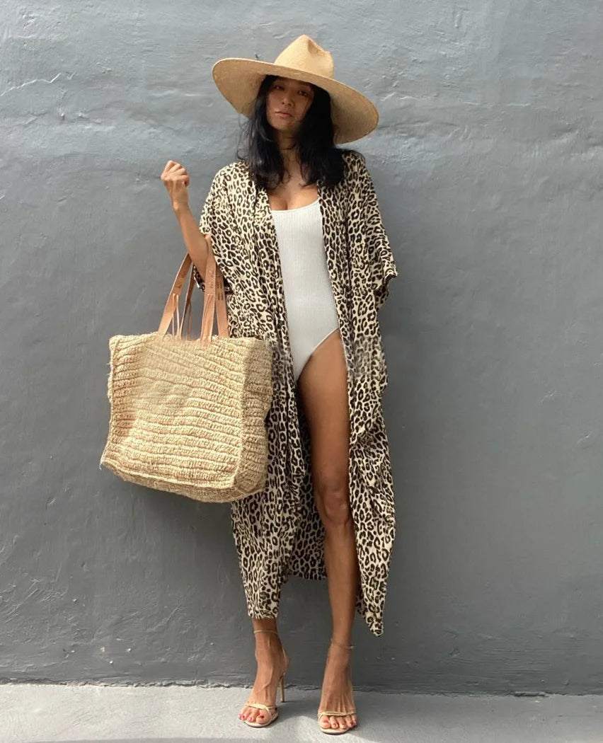 Beach Cover Ups for Swimwear Women Black Tie Dye Kimono Swimsuit Cape Summer Dress 2022 Beachwear Outfits Sales