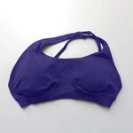 NCLAGEN Asymmetric Sports Bra High Support Backless Gym Top Women Halter Fitness Running Workout Clothes Sexy Seamless Underwear