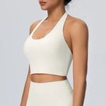 Sexy Gym Women's Sports Bra Breathable Hanging Neck Backless Sports Bra Women's Comfortable Exercise Pilates Training Yoga Top