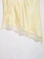 HH Sexy Women Asymmetrical Lace Slip Tops Summer Female Backless Sleeveless Off Shoulder Underwear Tanks Elegant Beach Camisole