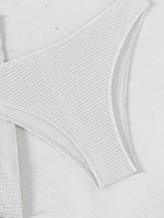 2026 New Sexy Bandeau Bikini Women Metal Water Droplet Ornament Push Up Mesh Skirt 3 Piece Swimsuit Beach Bathing Suit Swimwear