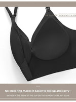 Women Sexy Lingerie Invisible Bra Deep U Plunge Bras Backless Top for Dresses, Transparent Strap Push Up Back Sling Underwear
