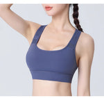 Sports bra, shockproof, high-strength, running, fitness, yoga bra, sports fixed one-piece cup, beautiful back bra