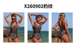 Sexy Black White One Piece Swimsuit 2026 Women Circle Strap Mesh Patchwork Slim Tummy Control Swimwear See Through Bathing Suits