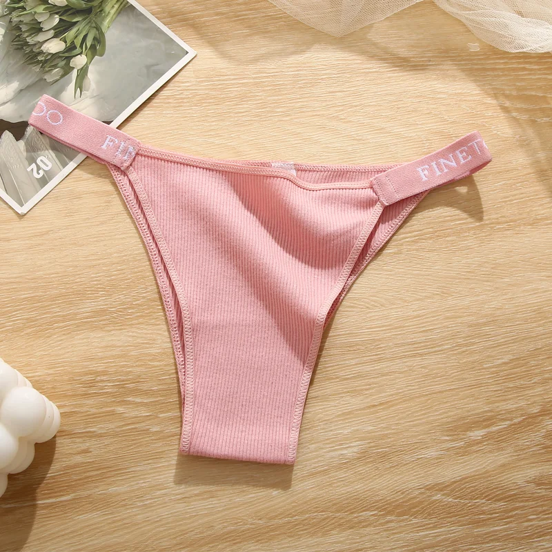 Sexy Women Cotton Brazilian panties Breathable Low Waist Female Underwear Soft Solid Color Intimates High Elastic Lingerie