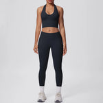 2pcs Yoga Set Gym Outfits Clothes Athletic Wear Yoga Suits For Women Fitness Set Tracksuits Sports Bra Gym Leggings Sportswear