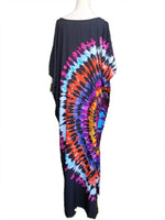 2025 Loose Boho Style Maxi Dress Print Face Swim Suit Cover-up Bohemian Dress Robe Plage Kaftan Maxi Dress Beach Wear Tunics