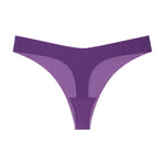 Girls Briefs Seamless Women Panties Sexy G String Ice Silk Underwear T Back Sports Yoga Thong Traceless Plus Size S-XL