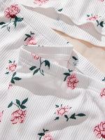Women Cute Nightgown Underwear Nightdress Suit Female Nighties Cami Top Printed Shorts Soft Pyjamas Loungewear