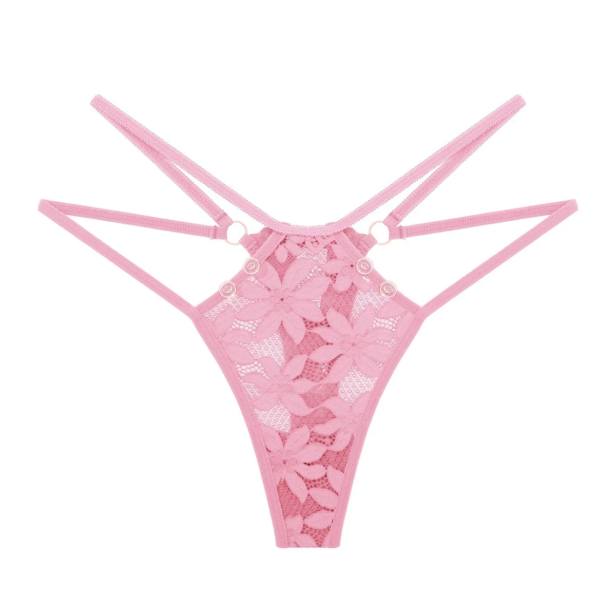 1pcs 2026 New Style Sexy Lace Women G-string Low Rise Elegant Female Underwear Comfortable Solid Lady Thongs Erotic Sexy Panties