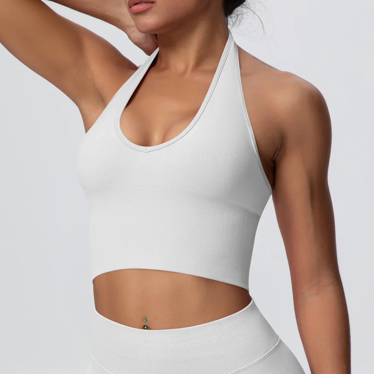 Gym Tops Women Halter Top Gym Vest Woman Sexy Backless Push Up Sport Bras Running Vest Workout Tops Activewear Yoga Fitness Vest