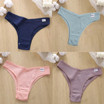 4Pcs/Set Cotton Panties Low Rise Briefs Women Underwear Bikini Ladies Sexy Underpants Female Intimates Girls Lingerie 2022 Hot
