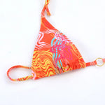 2026 Sexy Bikinis Micro Thongs Swimsuit Women Bathing Suit Rings Biquini Bandage Beachwear Print Swimwear Bikini Sets With Chain