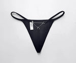 Hot Sexy Girls Thong Women Panties Letter Rhinestones G String Briefs Diamonds Erotic Underwear Low Waist Female Intimates