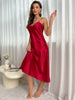 Women's Nightdress Spaghetti Strap V Neck Elegant Luxury Comfortable Breathable Loungewear Relaxing Daily Leisure Classic Style test