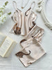 Comfortable Fashionable 2pcs V Neck Leopard Print Suspender Long Pants Pajama Set test