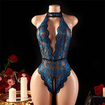 Summer Hot See Through One-piece Underwear Sexy Hollow Sleeveless Tank Tops Bodysuit Crotchless Backless Playsuit Vest For Women