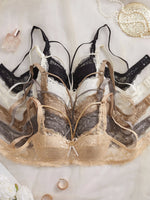 5PCS Lace Women's Underwear Set Hollow-out Lace Push up Bra Bow Breast Lift Band Sexy Bras Women Lingerie