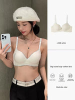 Women Sexy Bras Padded Push Up Bralette Female Adjustable Comfortable Underwear Ladies Letter Straps Brassiere Wireless Soft New