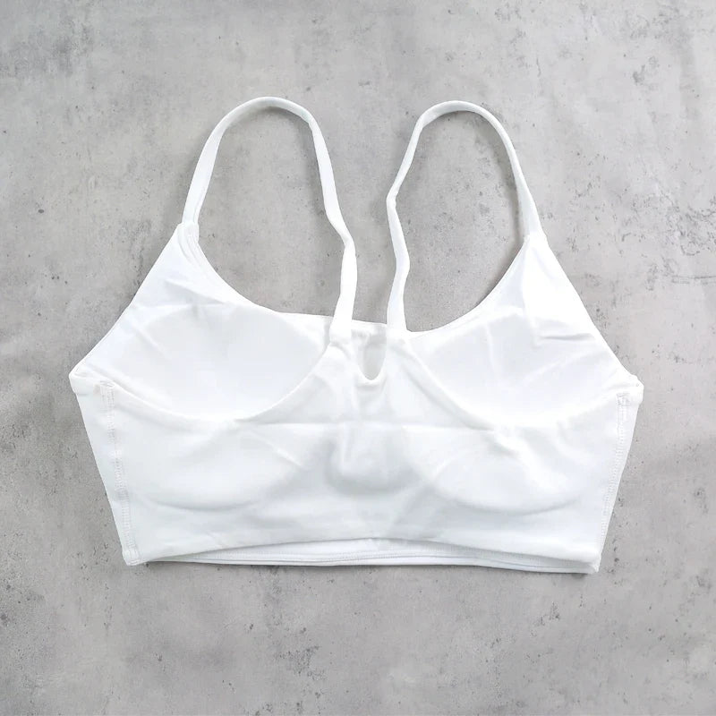 DIAS FIT JOY Women's Sports Bra with Removable Pads for Yoga Golf Cycling – High Support Workout Vest for Running & Fitness
