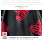 Valentine's Day Red Lip Print Satin Slip Straps Nightdress V Neck Backless Mini Sleep Dress Women's Nighties Sleepwear Dresses