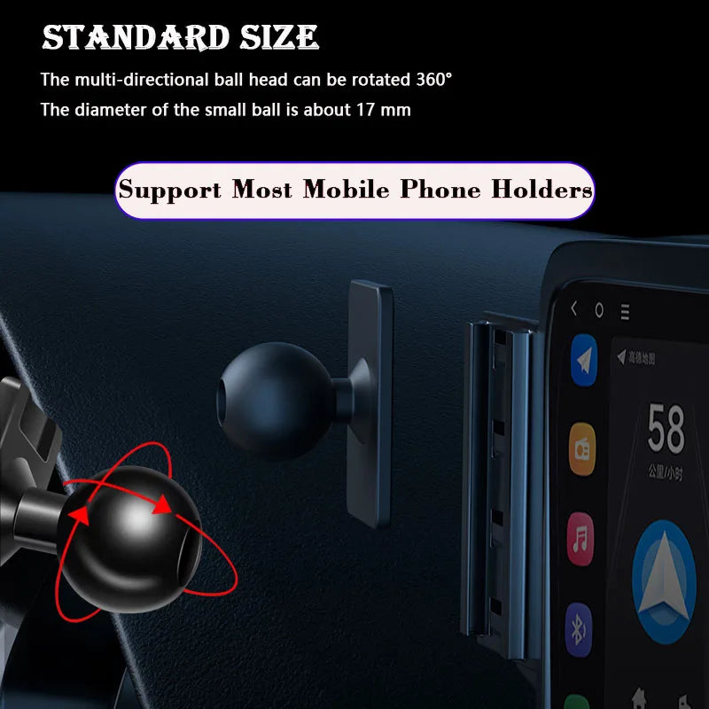 Car Phone Holder For Mercedes-Benz V-Class EQV 2024 2025 Navigation Screen Bracket Wireless Charger Stand Base Auto Accessories