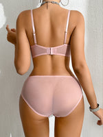 Hot Women's Lingeries Set Lace Splicing Plush Push up Sexy Bras Comfortable Sheer Women's Panties