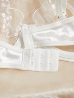 Valentine's Day Ladies Black Forest Wave Lace Sexy Underwear Set Romantic Floral Trim Bustier Nightgown for Women