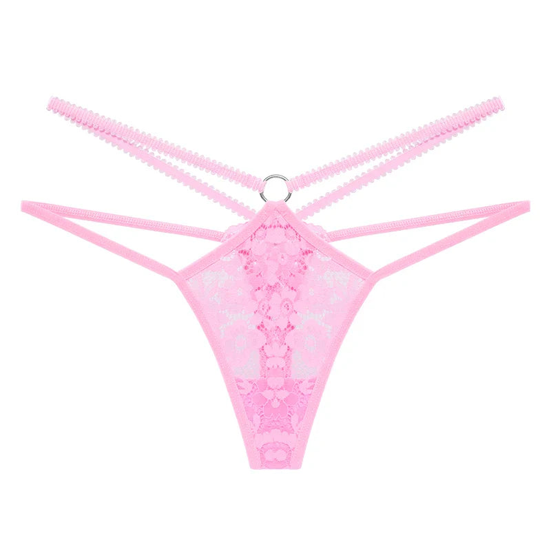 7pcs/pack Sexy Lace Women g-string Low Waist Solid Floral Panty Elegant Sexy Lingerie Comfortable Lady thongs Female Underwear